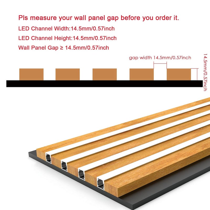 Besseto LED Aluminum Channel Black 10Pack 1M/3.3Ft,Square LED Strip Light Diffuser Aluminum Channel Profile Extruison for Living Room Bedroom Bathroom Stairs - Image 2